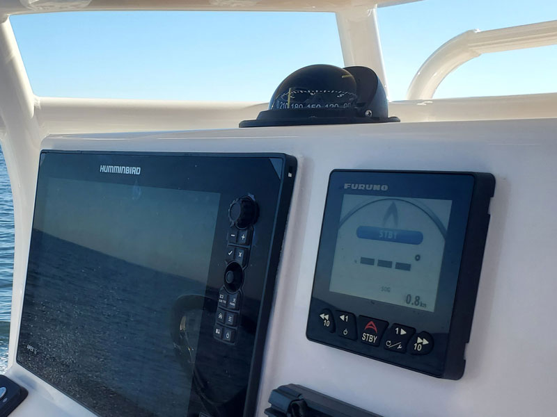 new humminbird electronics on a boat