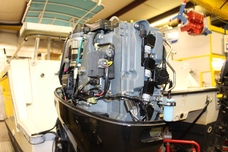 outboard with cover removed