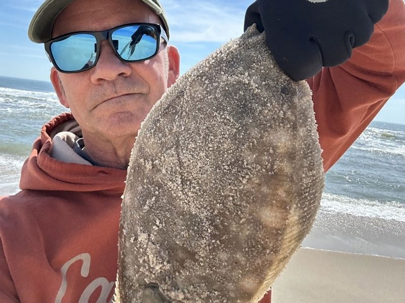 Surf fishing Assateague Island