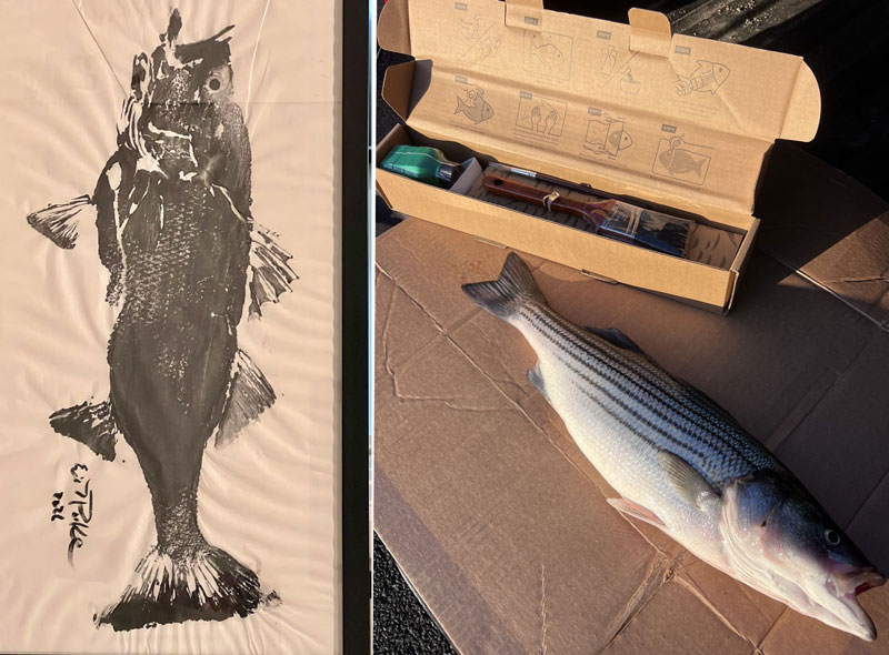 fish print art