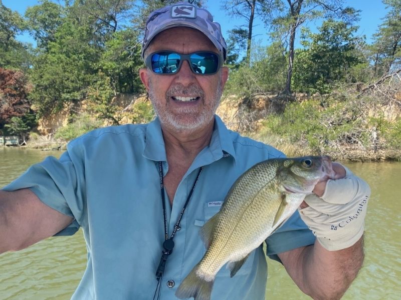 White perch fishing