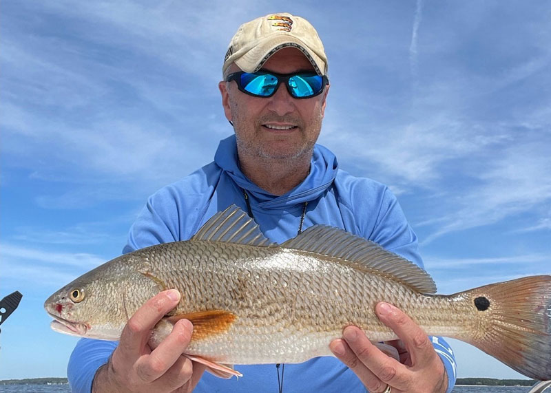 walt with a nice slot redfish