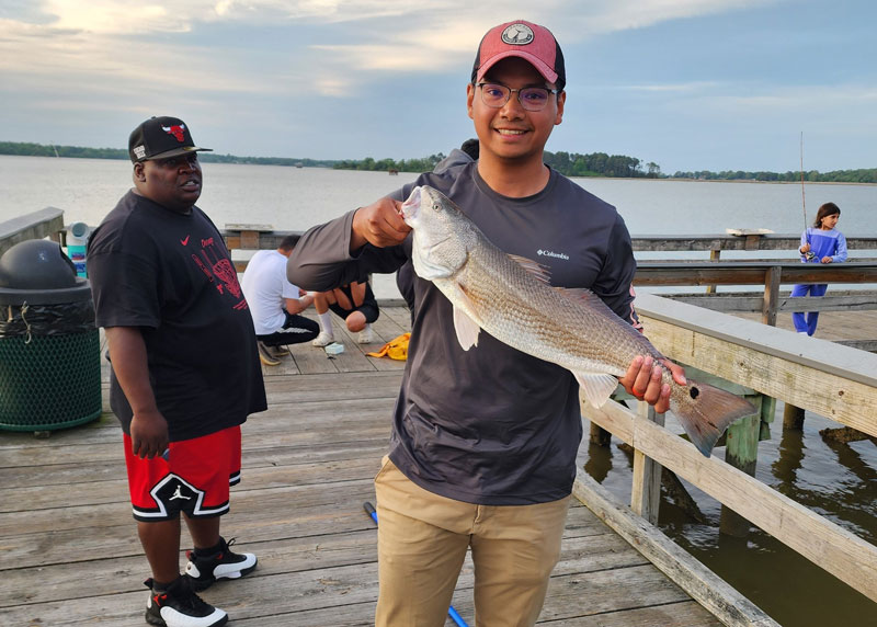redfish caught in the nanesmond river