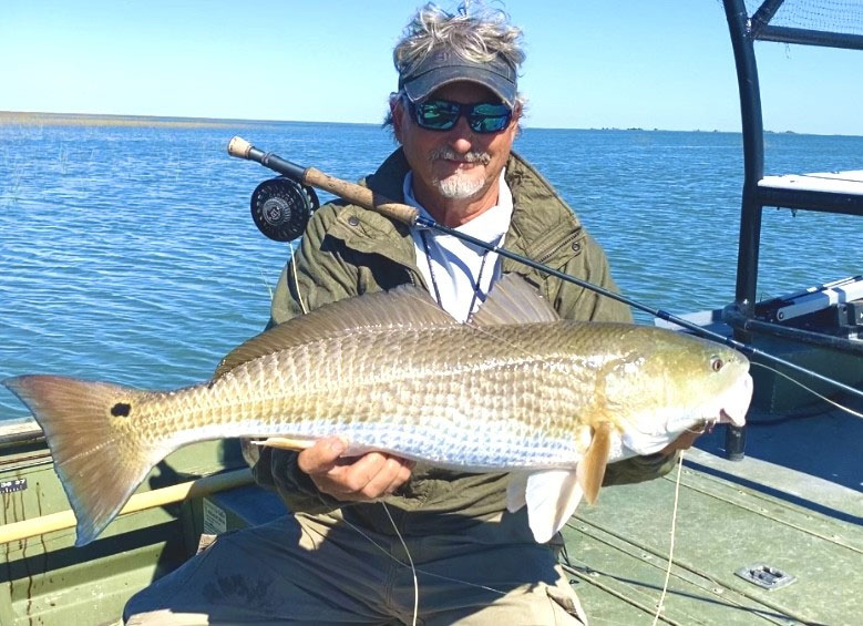 flay fishing red drum