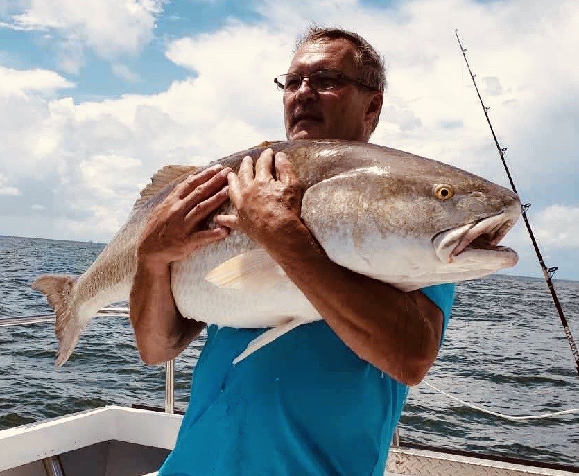 giant redfish caught at cbbt