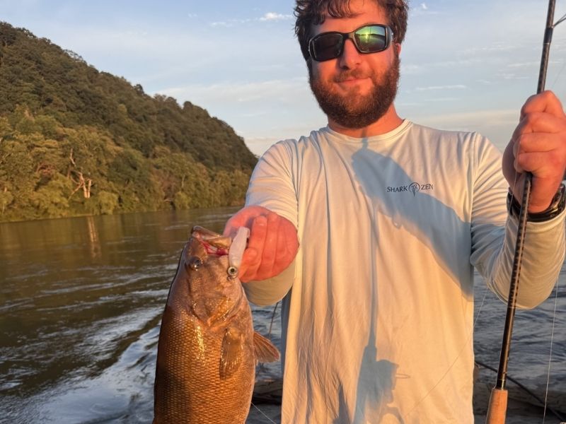 Smallmouth bass fishing