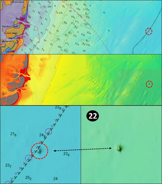 bathymetry image of unknown structure