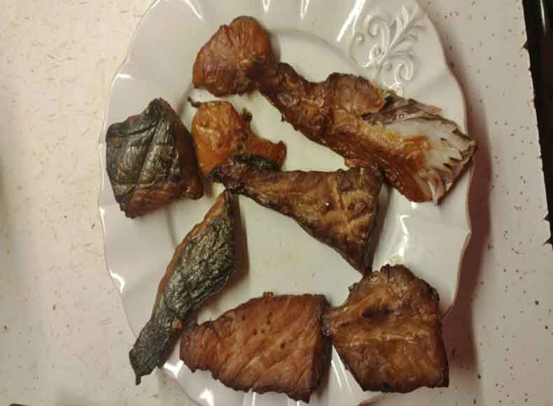 smoked bluefish chunks
