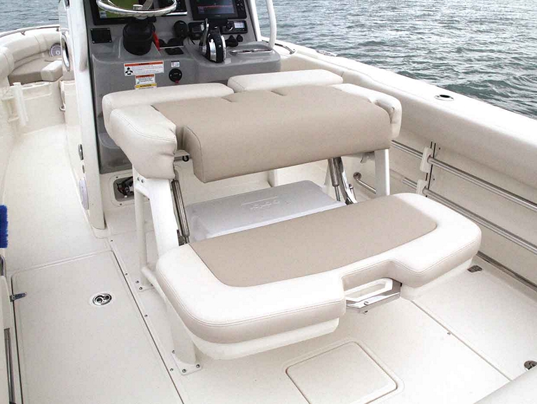 leaning post on boston whaler 230 outrage