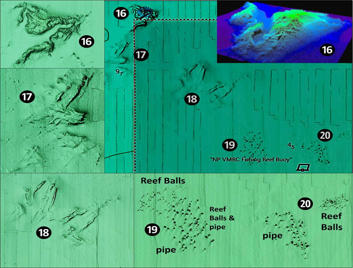 fishing chart for chesapeake bay near point lookout