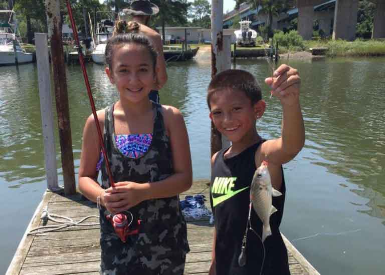 kids bottom fishing