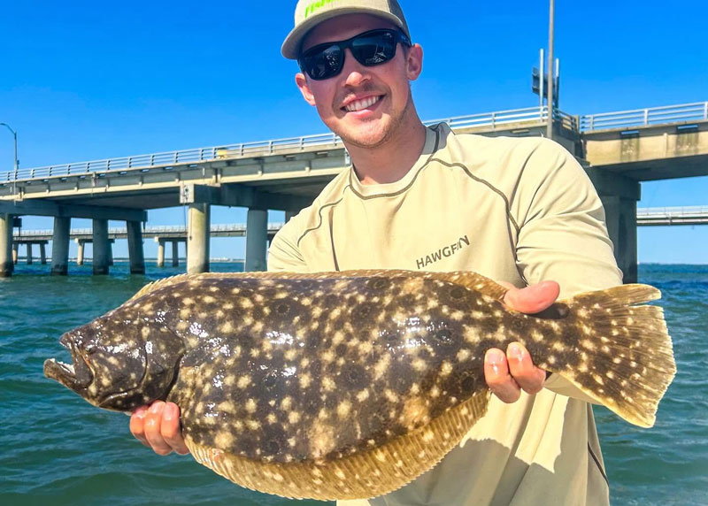 big flounder caught at the cbbt