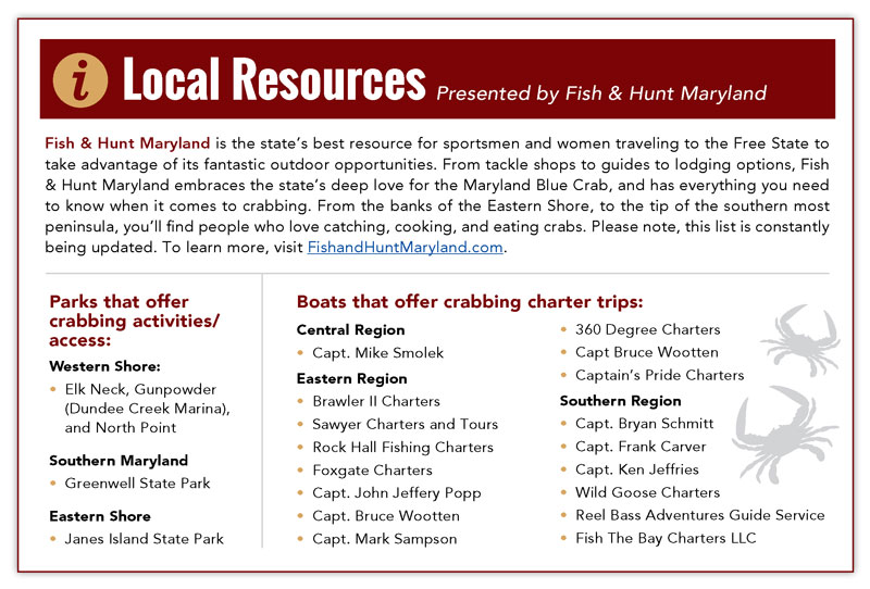 chesapeake bay crabbing resources