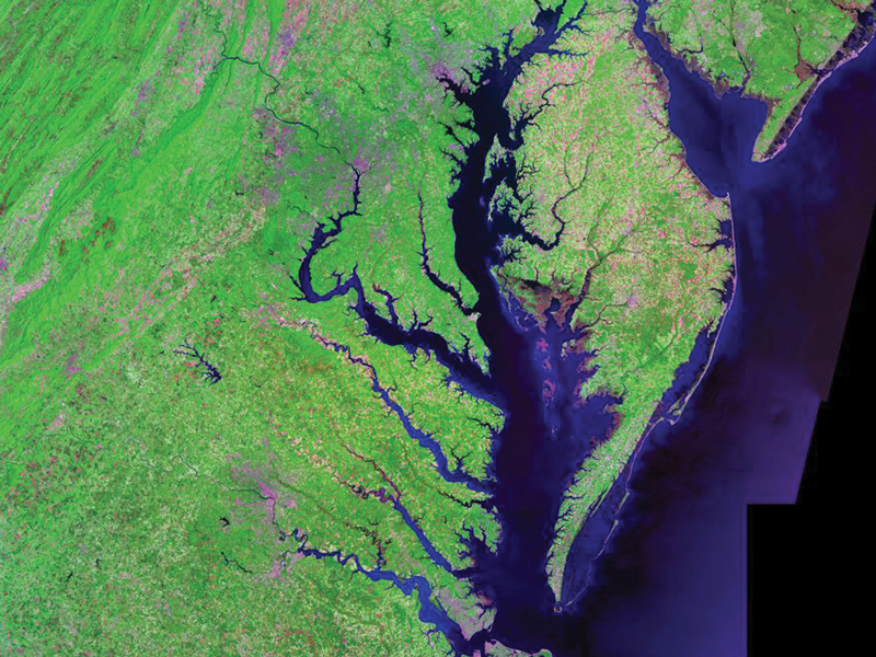 chesapeake bay satellite image