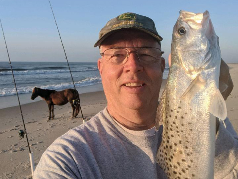 speckled trout in the surf