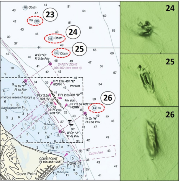 cove point wrecks for fishing