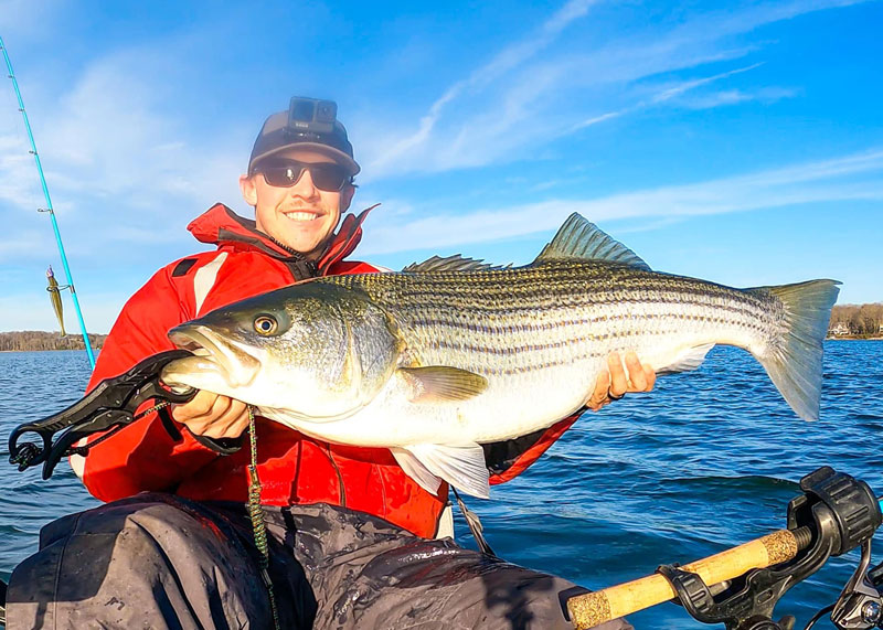 fishing for striped bass in december