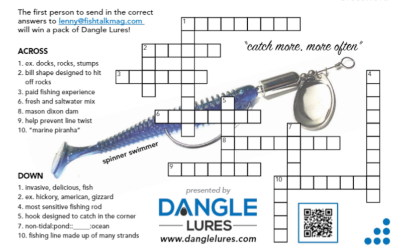 crossword puzzle for anglers