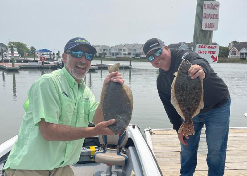 flounder caught while fishing in ocean city