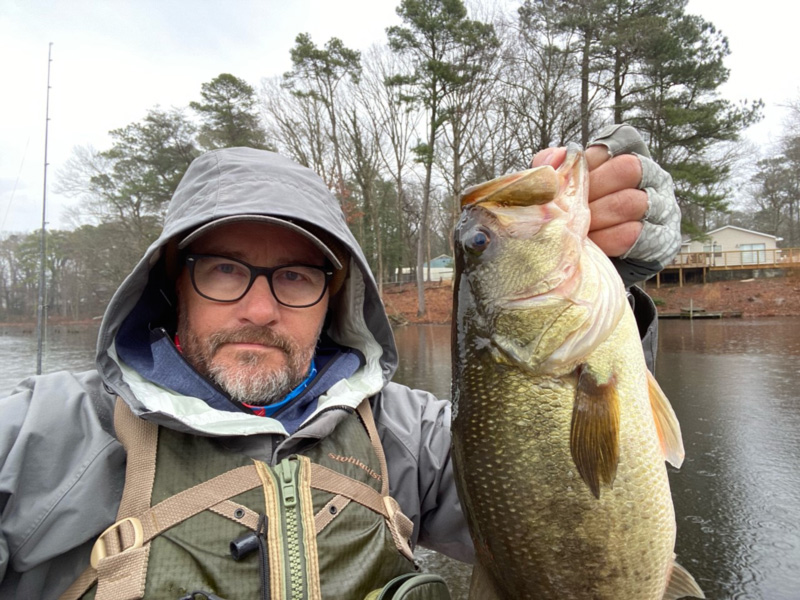 freshwater angler who caught a bass
