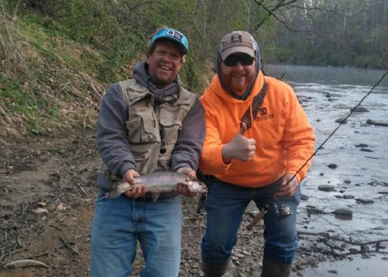 trout anglers catch fish