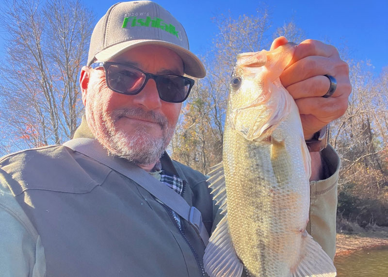 largemouht bass caught fishing this fall