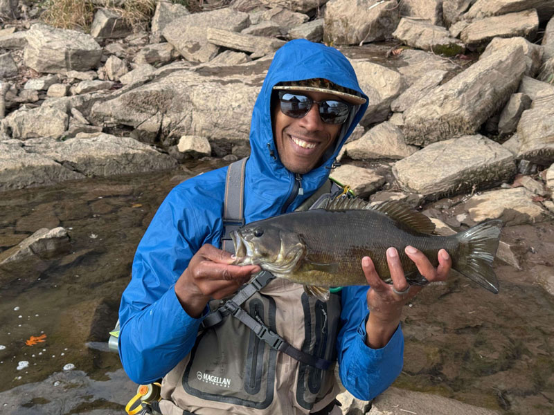 nice bass in the river