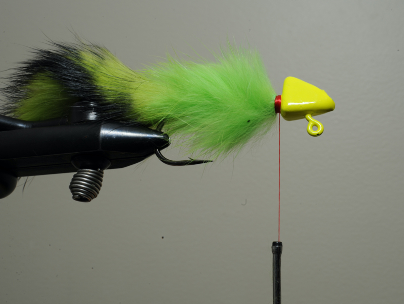 finishing a rabbit fur jig