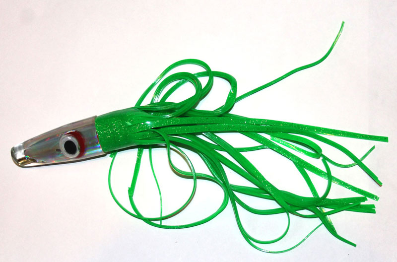 a green fishing lure