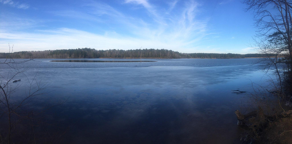 iced river