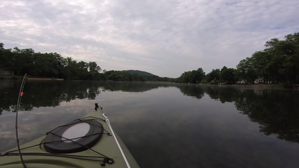 fishing from a kayak