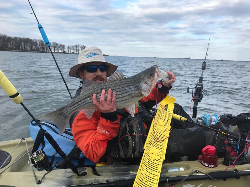 fishing from a kayak