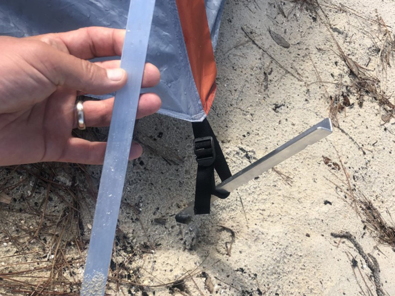 tent spikes for kayak camping