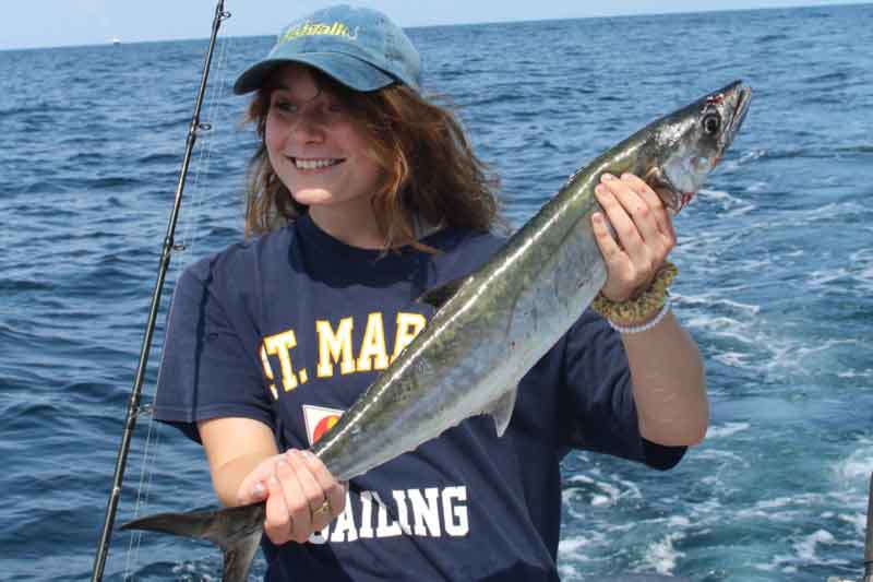 girl caught a king mackerel