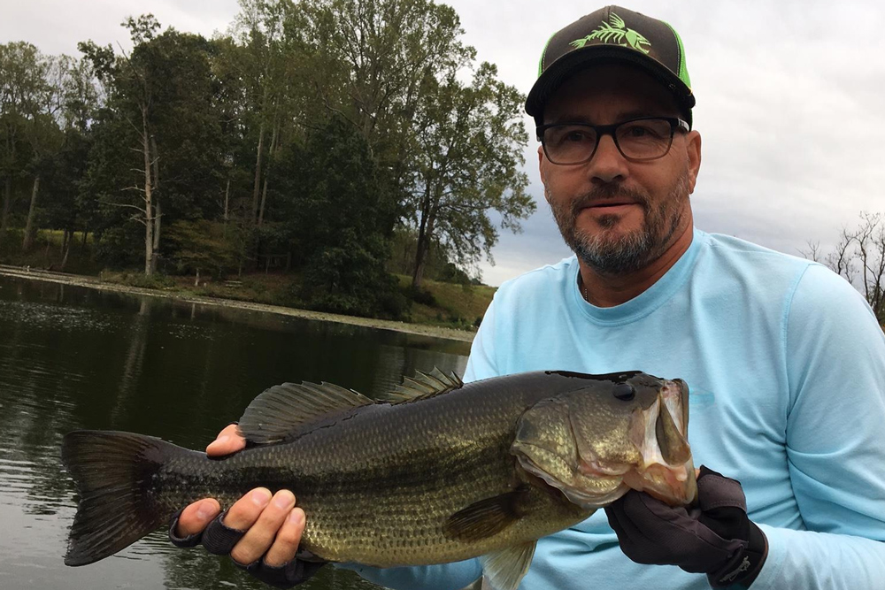 largemouth bass caught in freshwater