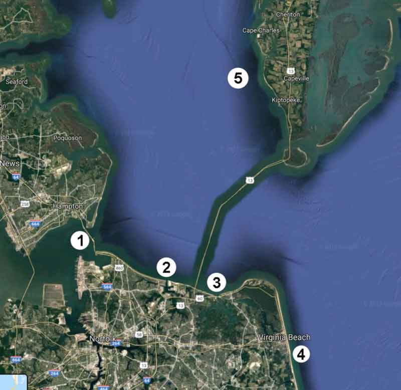 hotspots in virginia chesapeake bay waters