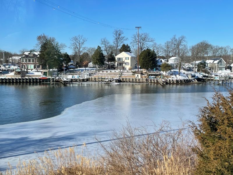 Ice fishing chesapeake bay