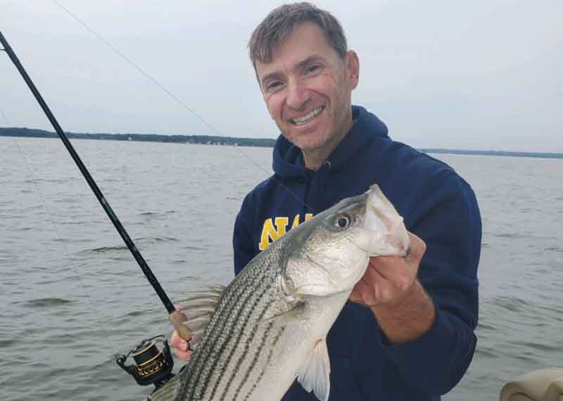striper on the middle bay