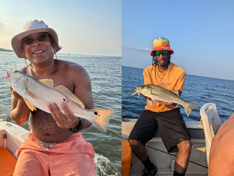 stripers and redfish on the middle bay