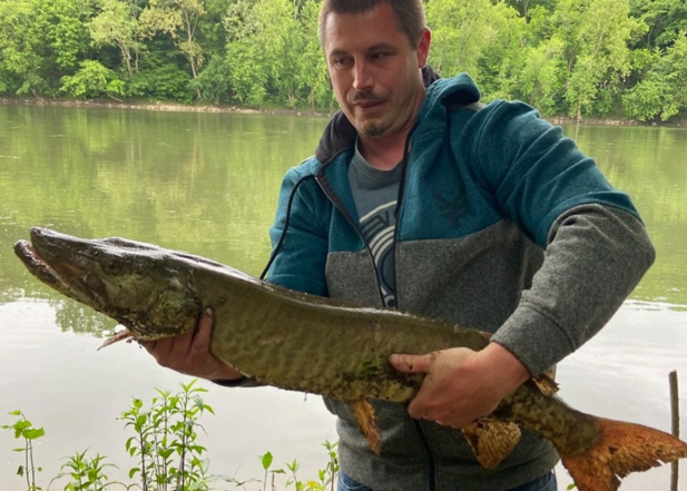 muskie caught in the potomac