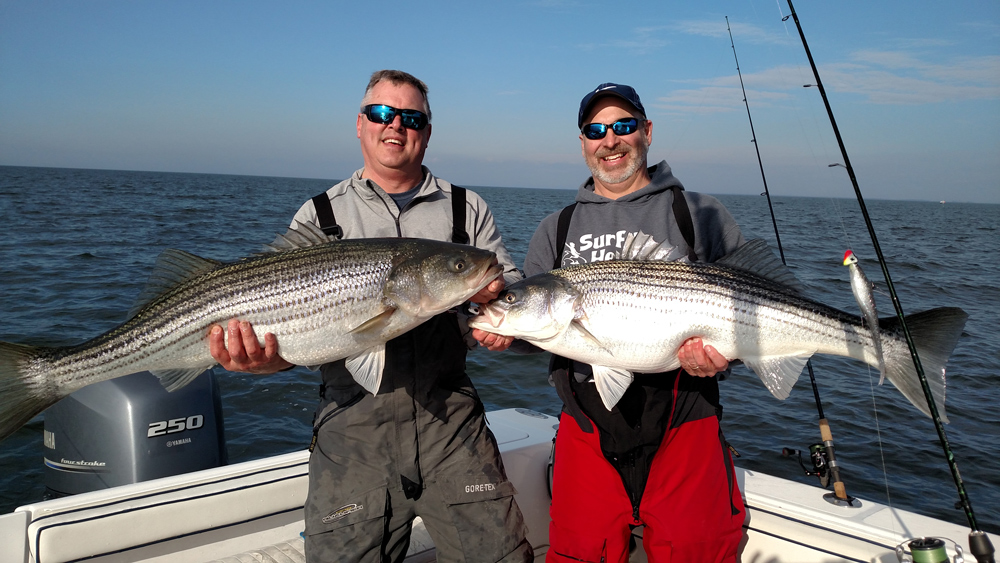 striper fishing in the ocean