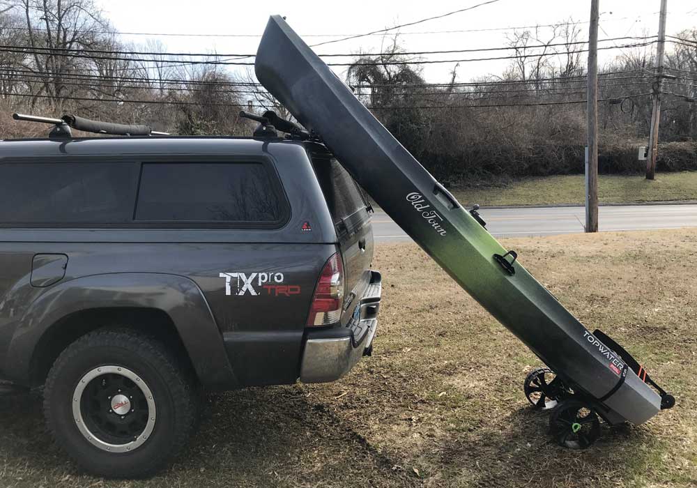 kayak roof rack and c-tug cart