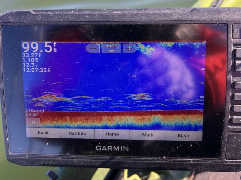 fish finder screen kayak fishing