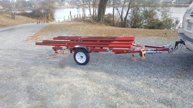 painted boat trailer for freshwater use