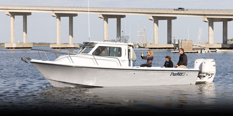 parker 2420sc cabin boat