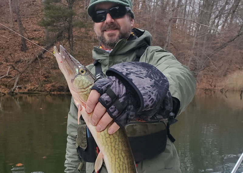 Pick on winter pickerel