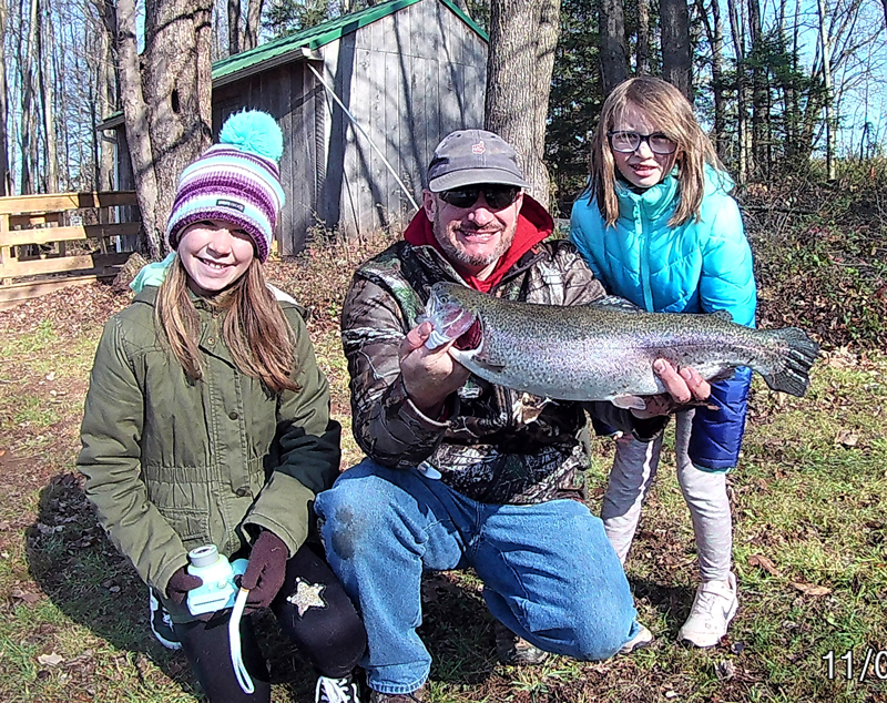 huge rainbow trout