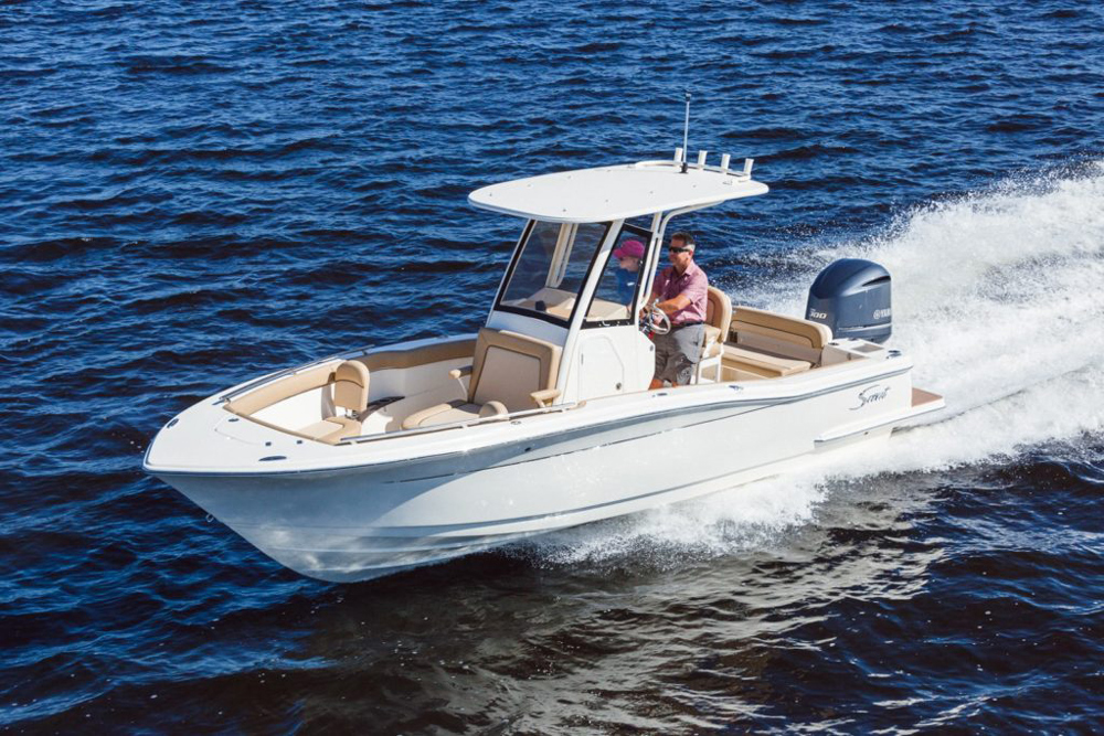 scout 235 xsf center console boat
