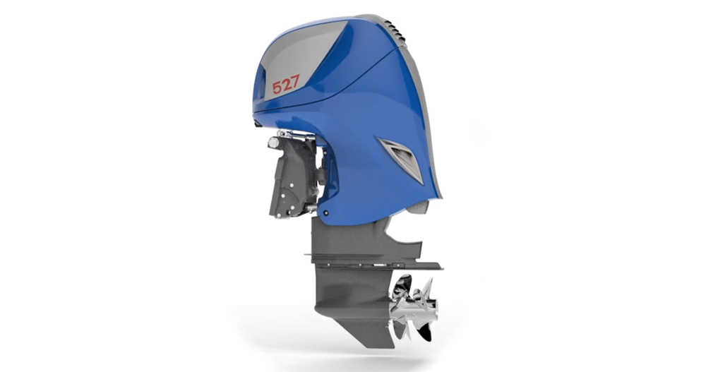 Larger than the average production outboard, the Seven Marine 527 is based on the Cadillac CTS-V powerplant.