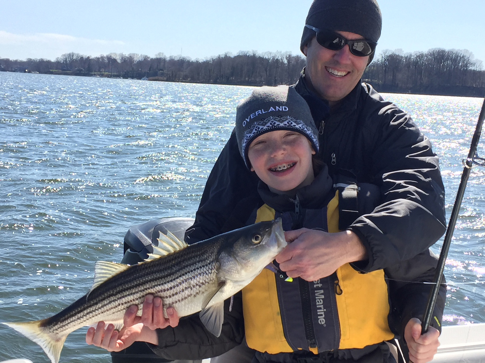 striped bass in winter